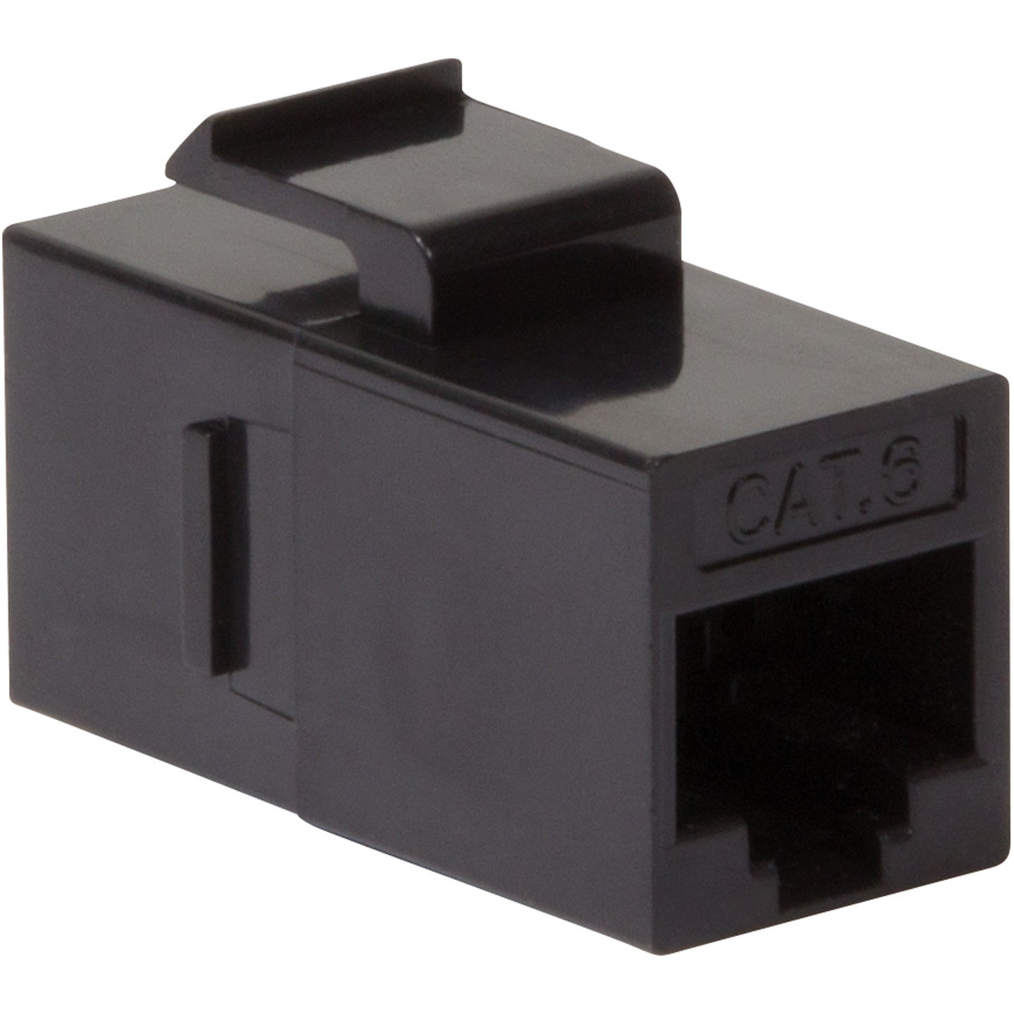 Keystone-skarvdon Cat6 UTP 2 x RJ45 Svart
