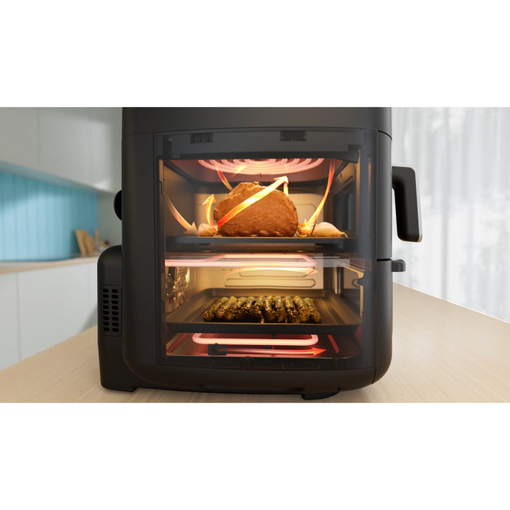 Airfryer 2 i 1 Kombination med Ugn 6,4 + 4,4 Liter