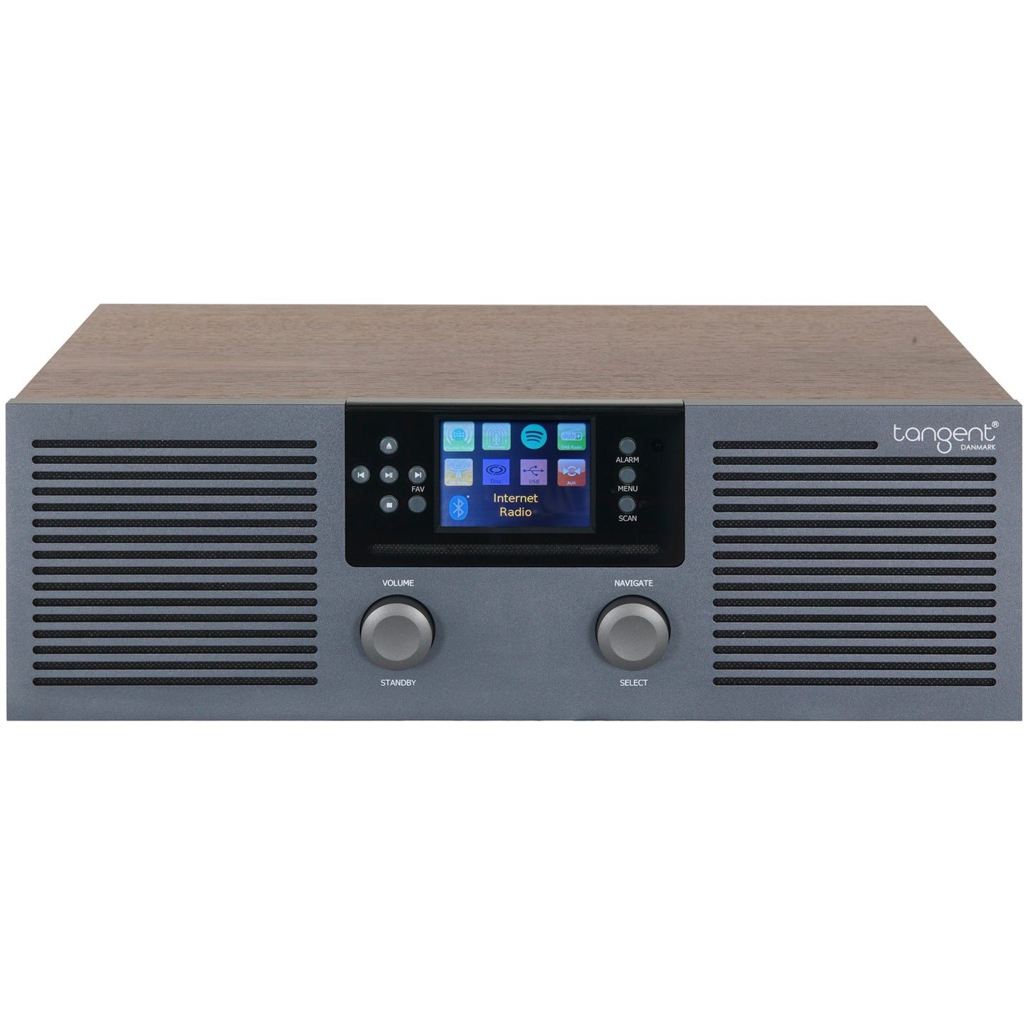 Radio Fem FM/DAB+/Internet CD Bluetooth Stereo Valnöt