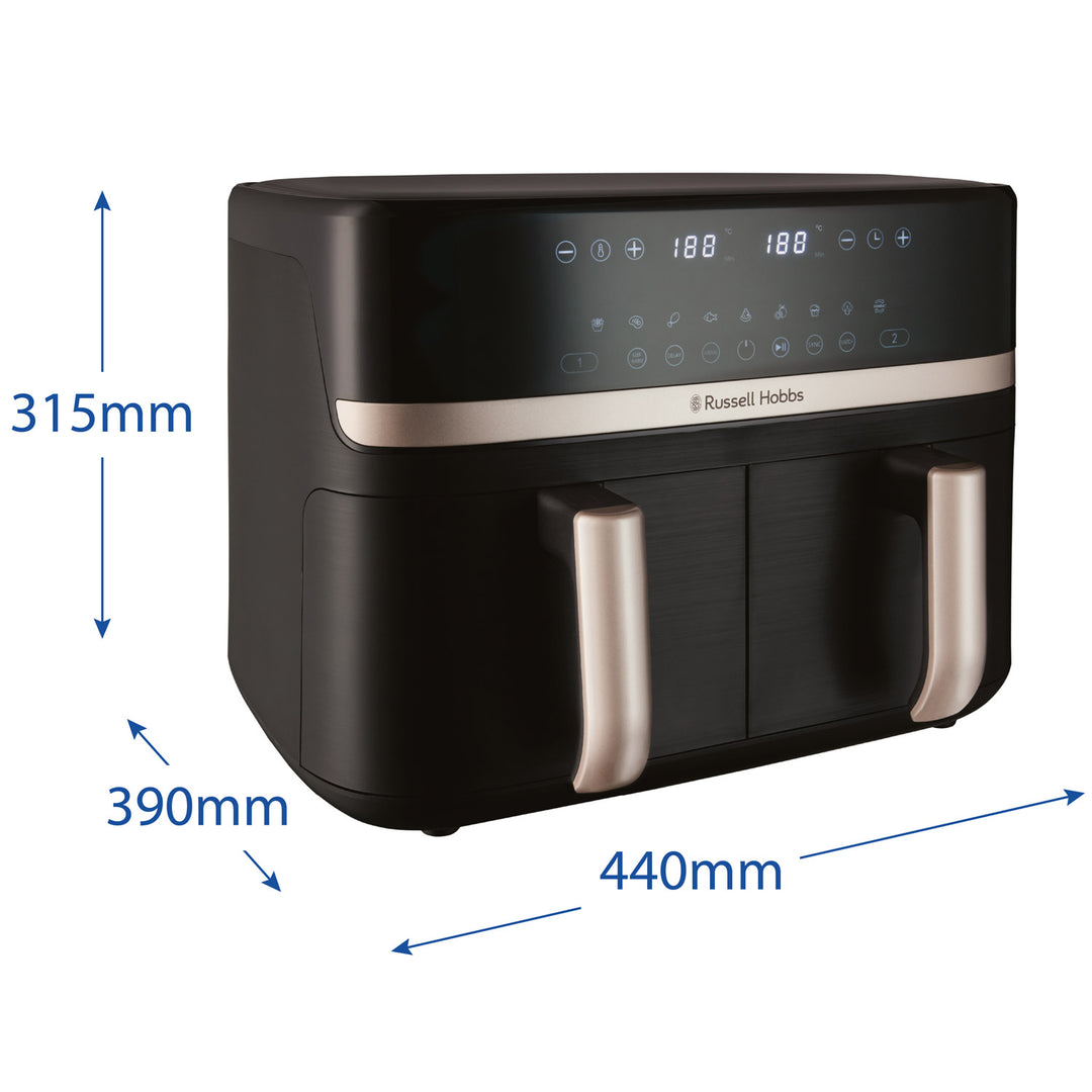 Airfryer 27680-56/RH Satisfry Dual Basket Air Fry