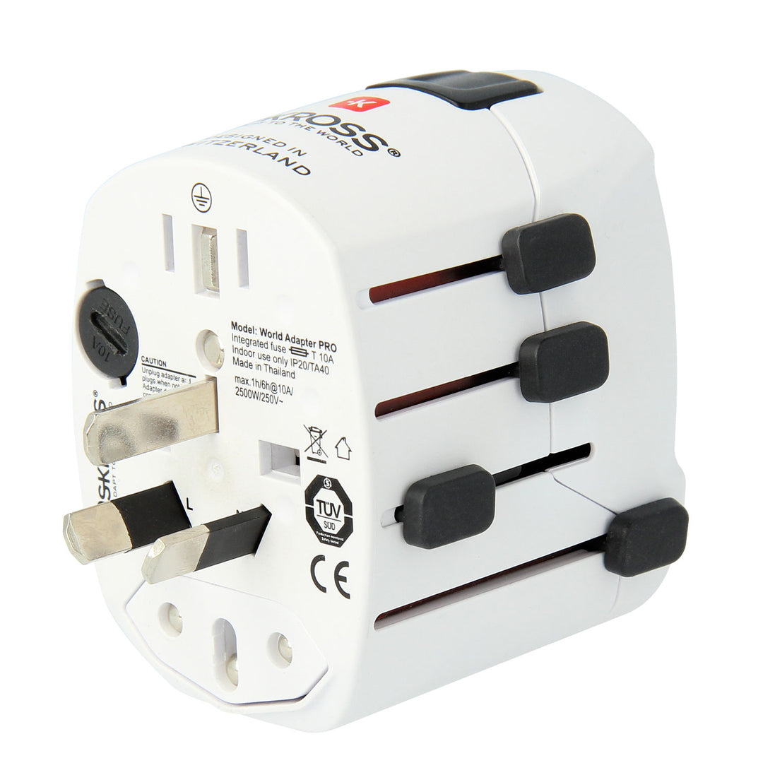 Världsreseadapter PRO Jordad