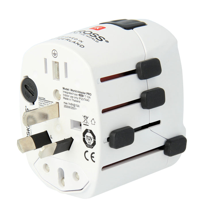 Världsreseadapter PRO Jordad