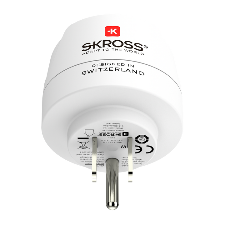 Reseadapter Europa till USA m.fl. Jordad