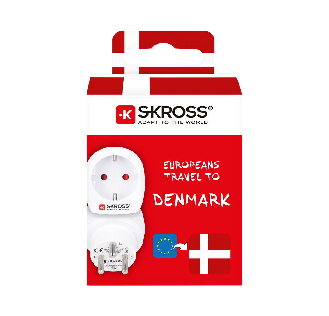 Reseadapter Europa till Danmark Jordad