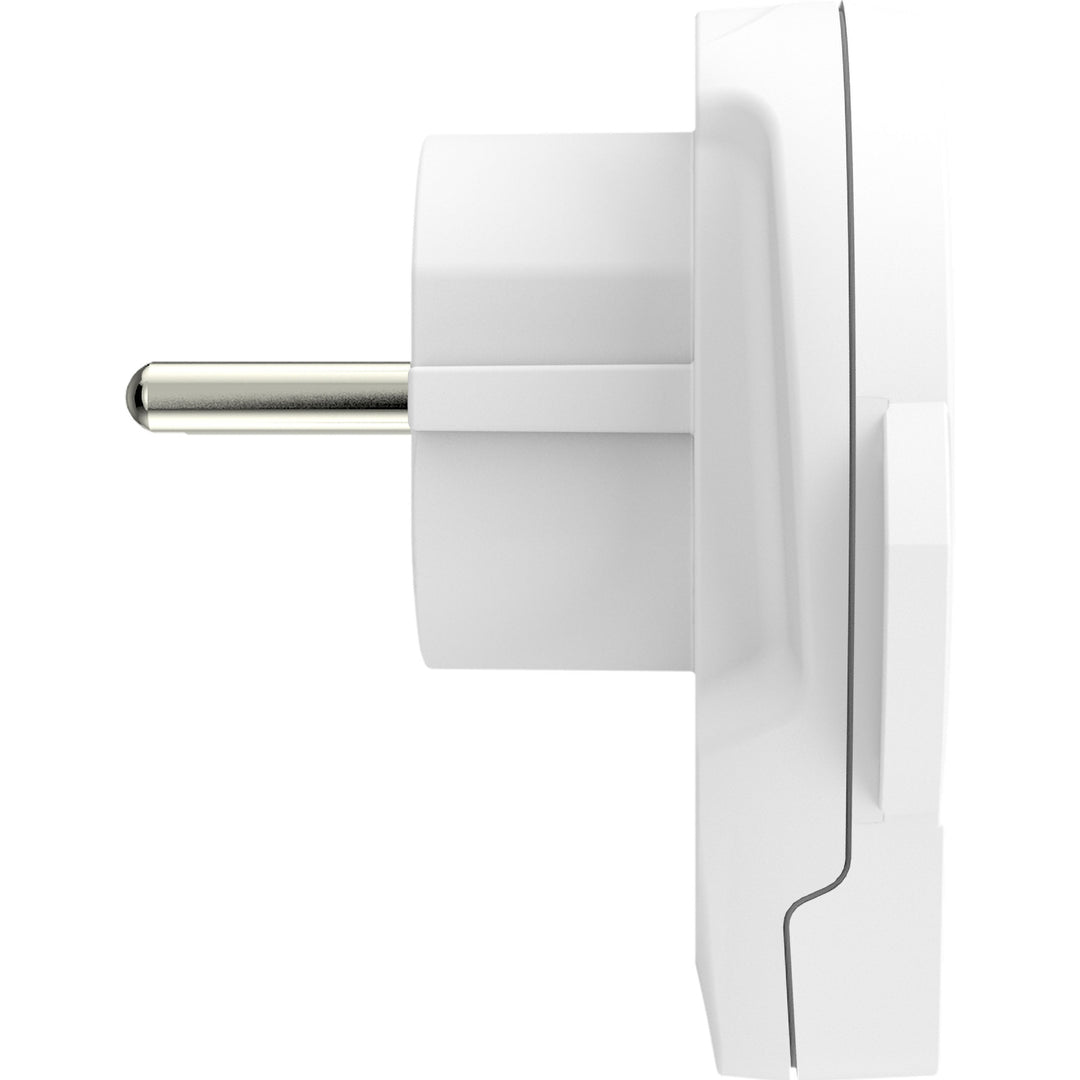 Reseadapter Världen till Europa USB-A 12W Jordad