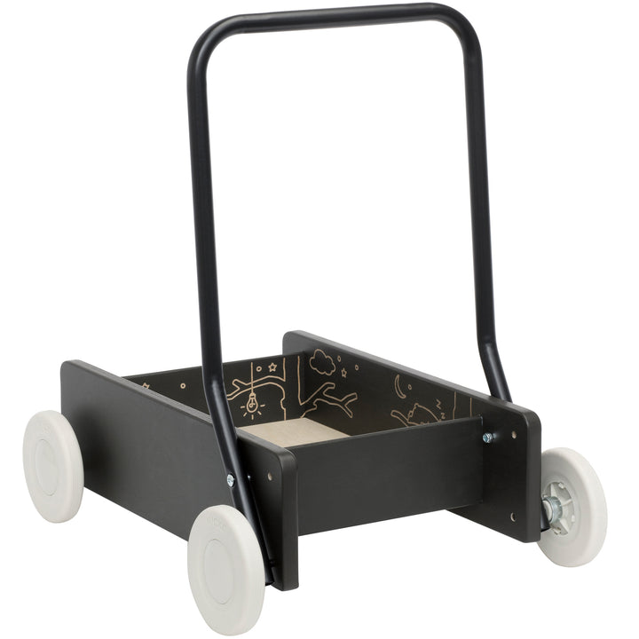 Lära gå vagn svart premium
