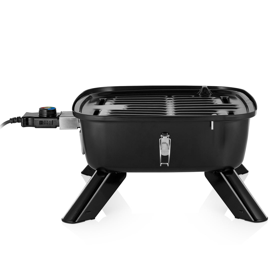 Bärbar hybridgrill 2-i-1 elektrisk eller kol