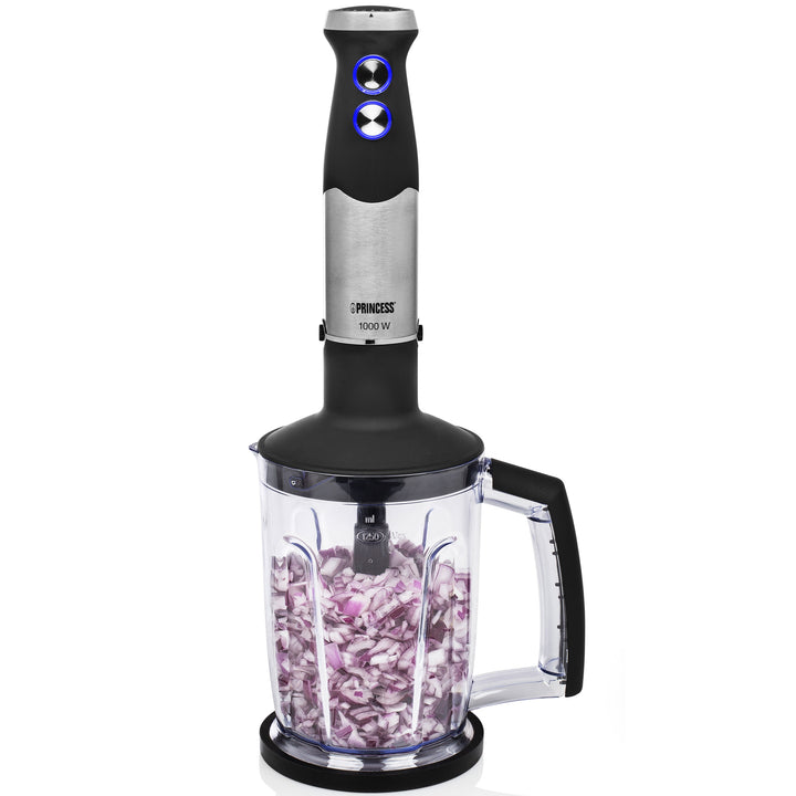 Stavmixer set 1000W XL rostritt stål