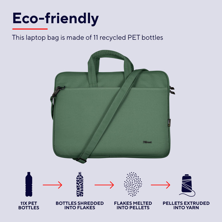 Bologna Laptopväska 16" Eco-friendly Grön