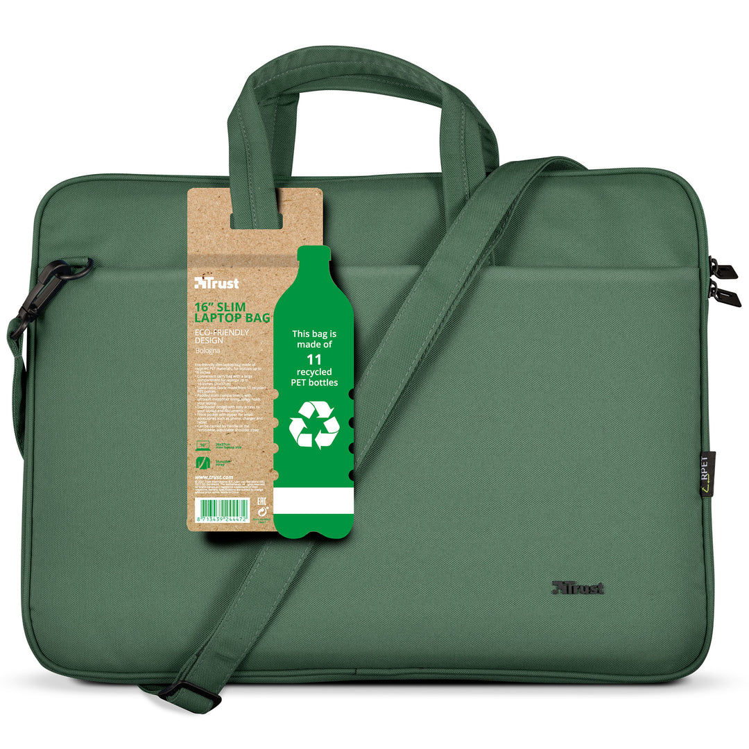 Bologna Laptopväska 16" Eco-friendly Grön