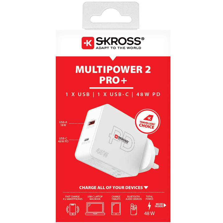 Multipower 2 Pro+ UK 1xUSB-C PD 1xUSB-A 48W