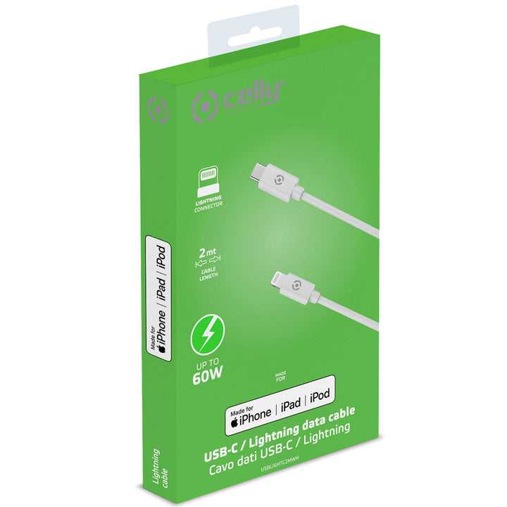USB-C - Lightning-kabel 60W MFI 2m
