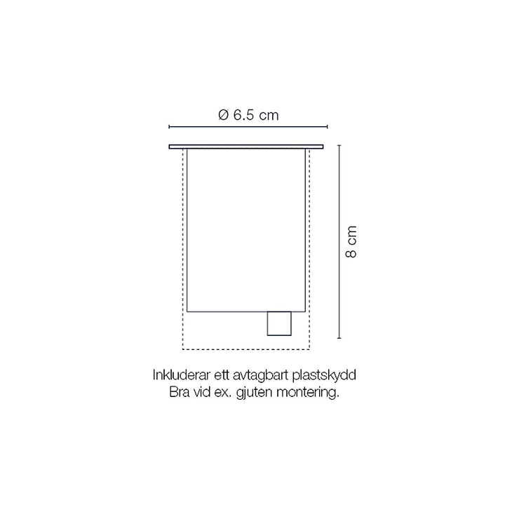 Capella In-ground-markspot 270lm Ø6,5cm