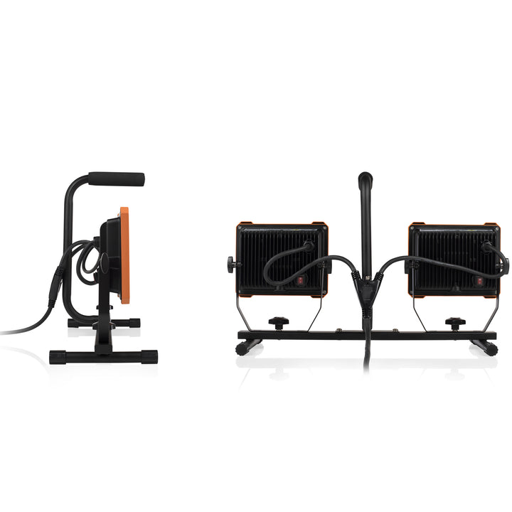LED-arbetslampa tripod 2 x 30W
