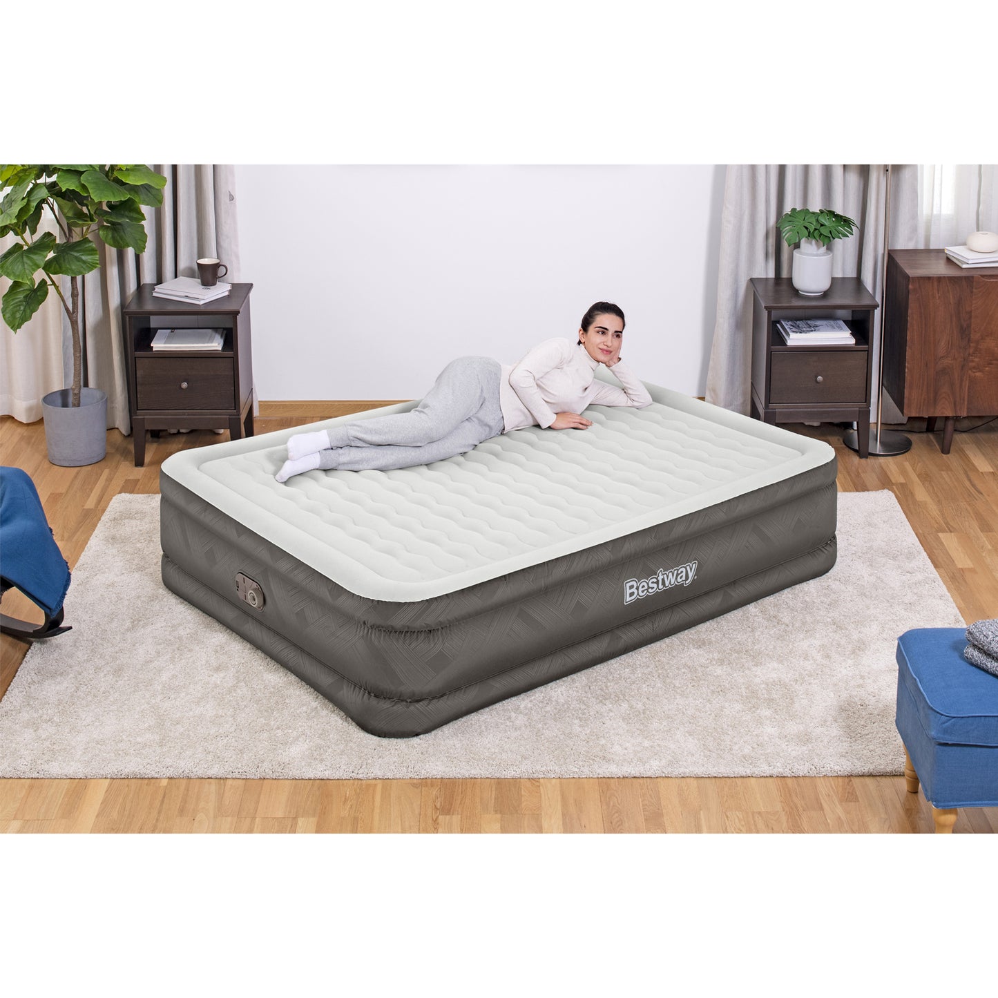 Fortech Luftmadrass 2.03m x 1.52m x 46cm