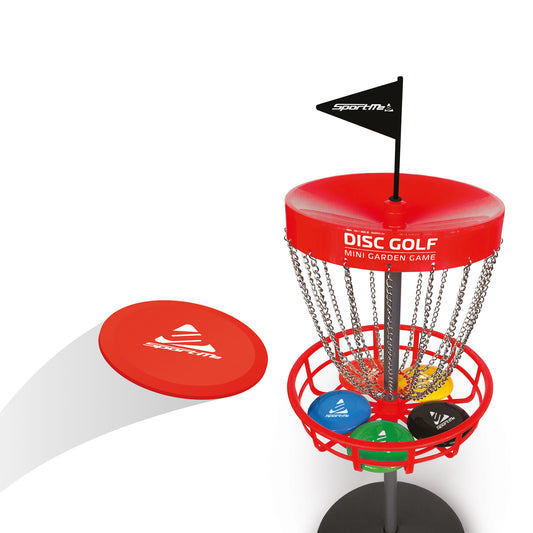 Discgolf set med korg