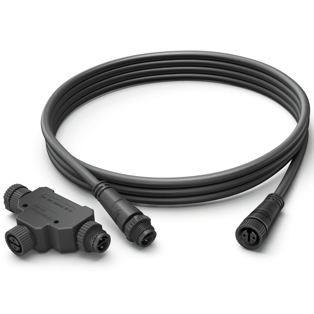 Outdoor T-koppling + 2,5m kabel