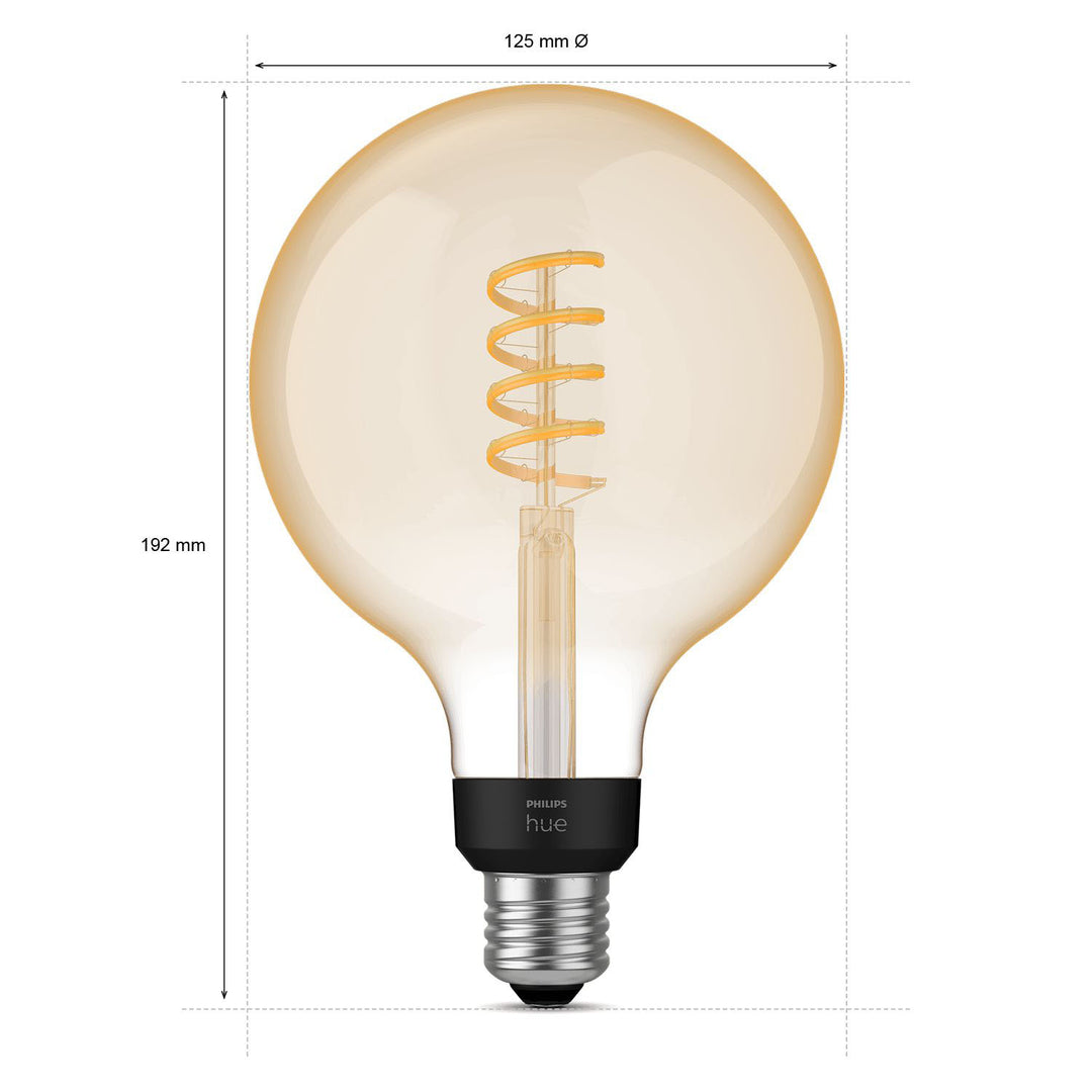 White Ambiance Filament E27 G125 Glob