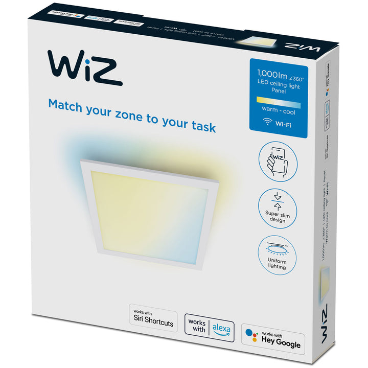 WiFi Panel Square 12W 1000ml Varm-kallvit Vit