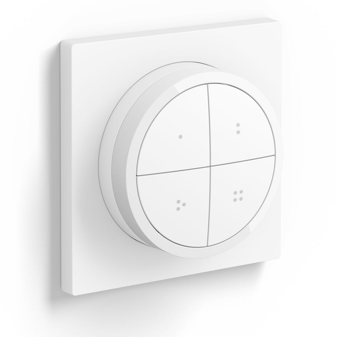 Tap Dial Switch Fjärrkontroll/Vriddimmer Vit