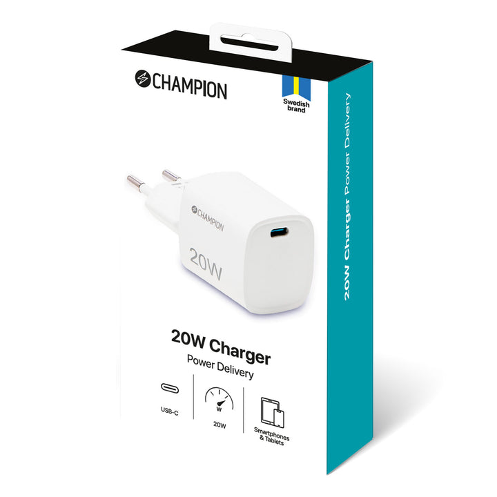 Laddare 20W PD Vit