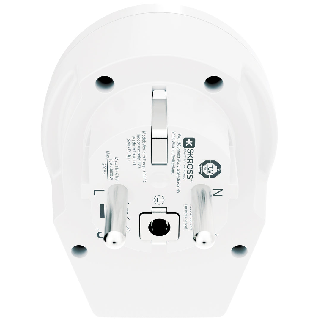 C20PD Reseadapter Europa USB-C PD 20W