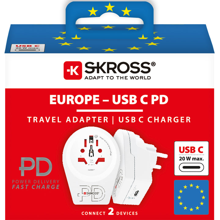 C20PD Reseadapter Europa USB-C PD 20W