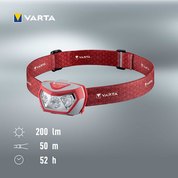 Outdoor Sports H20 Pro Pannlampa 200 lm Röd