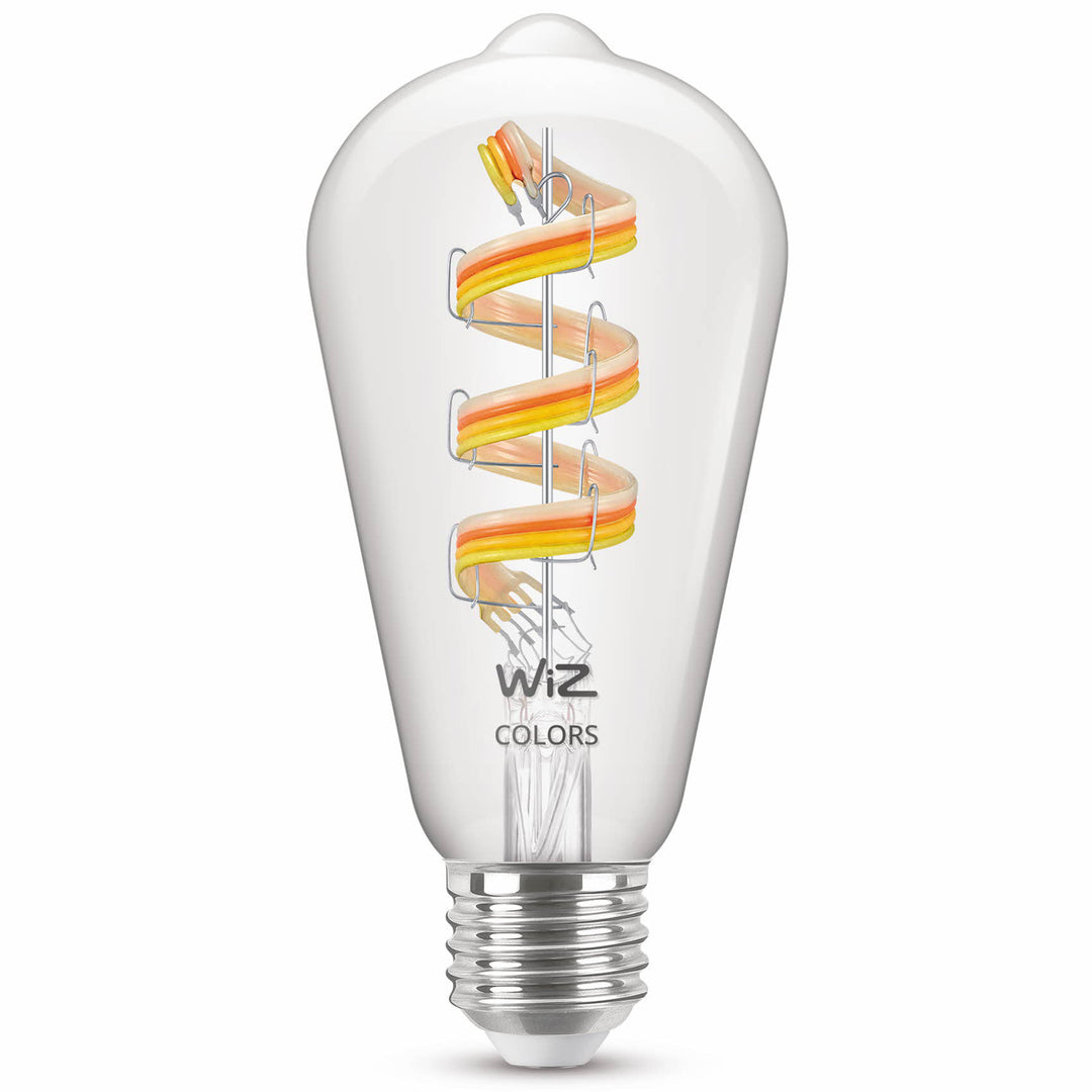 WiFi Smart LED E27 ST64 40W Filament Färg + Varm-kallvit 470lm