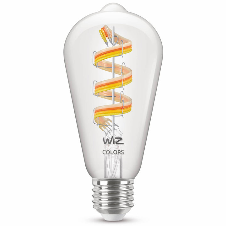 WiFi Smart LED E27 ST64 40W Filament Färg + Varm-kallvit 470lm