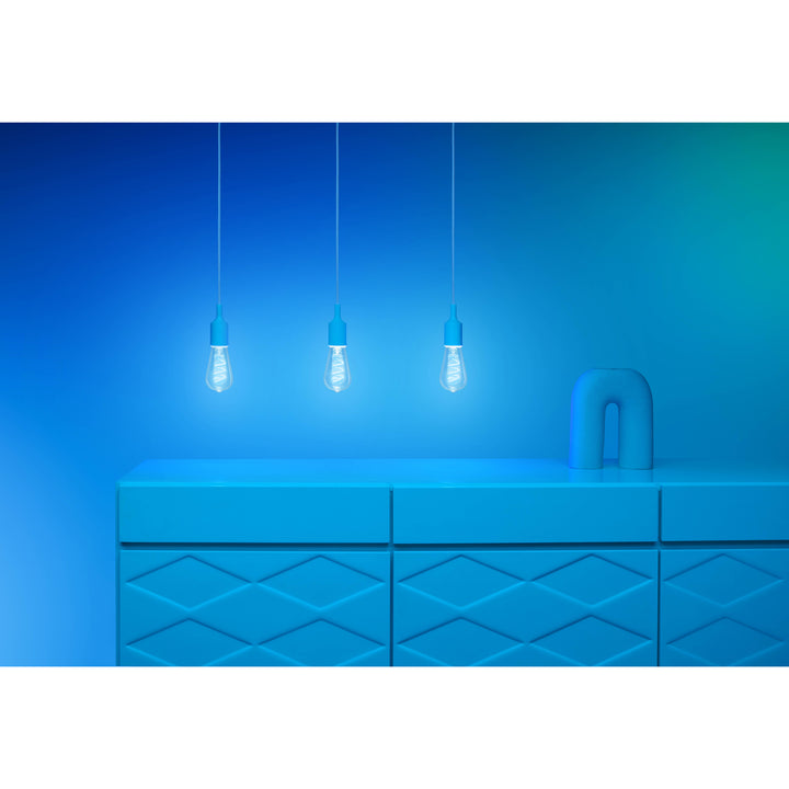 WiFi Smart LED E27 ST64 40W Filament Färg + Varm-kallvit 470lm