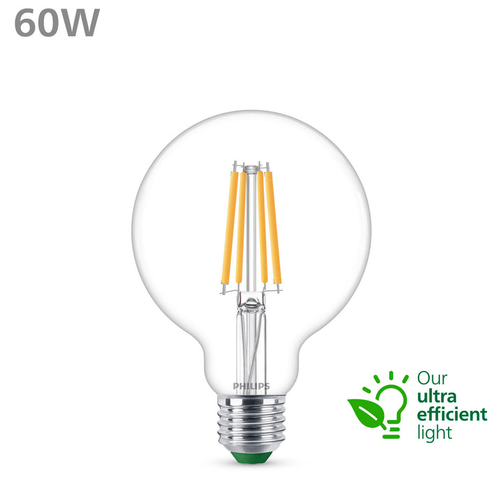 LED E27 G95 Glob 4W (60W) Klar 840lm 2700K Energiklass A