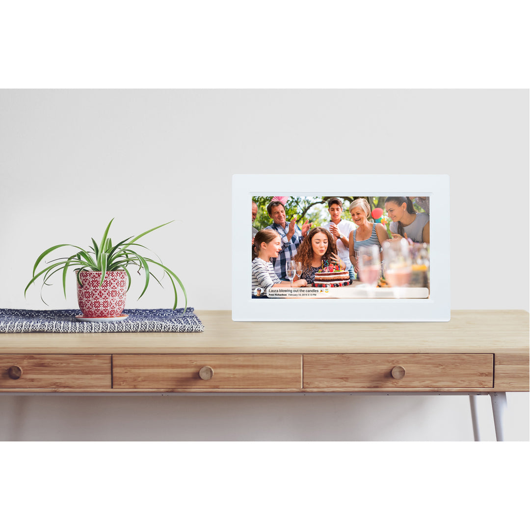 Smart fotoram 10,1" Wifi FRAMEO programvara PFF-1015W Vit