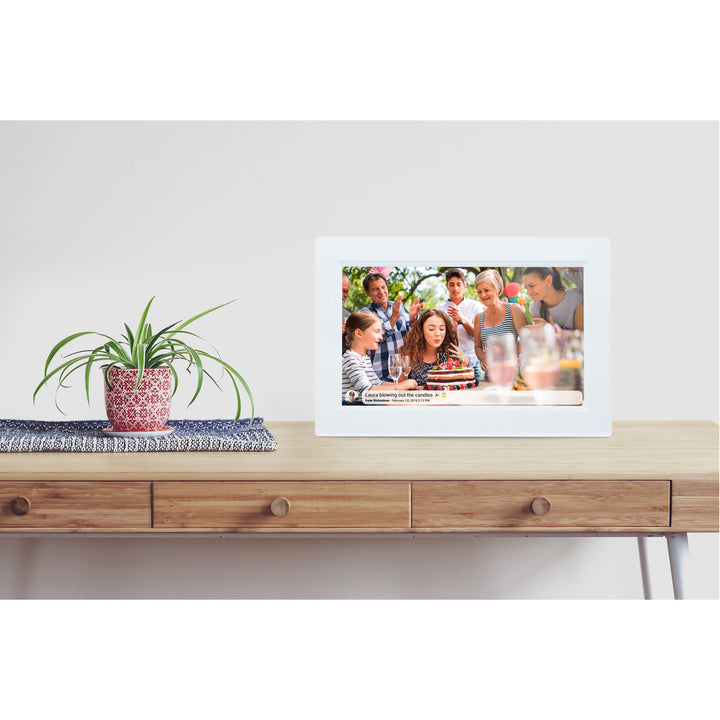 Smart fotoram 10,1" Wifi FRAMEO programvara PFF-1015W Vit