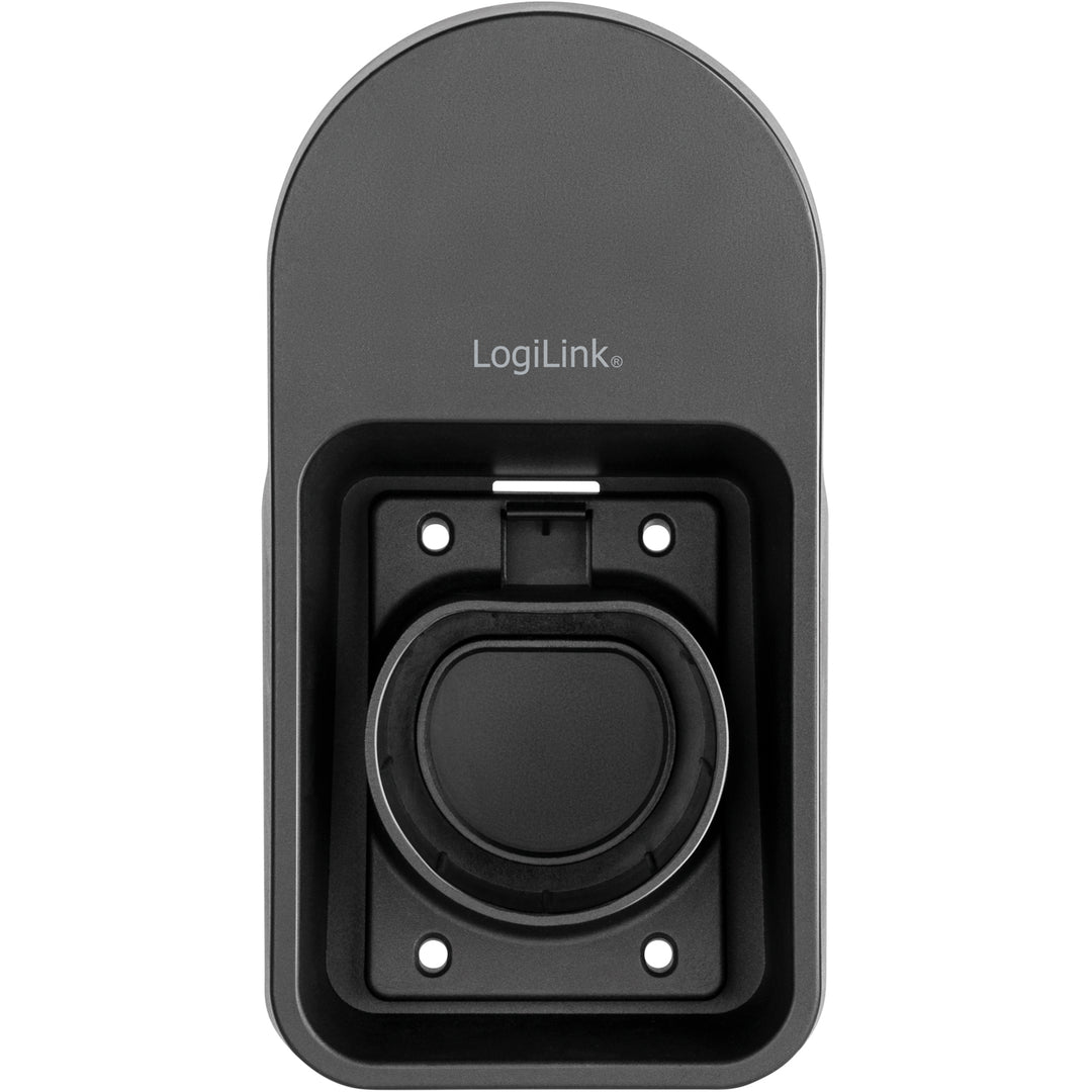 Vägghållare för kabel och Typ 2-kontakt
