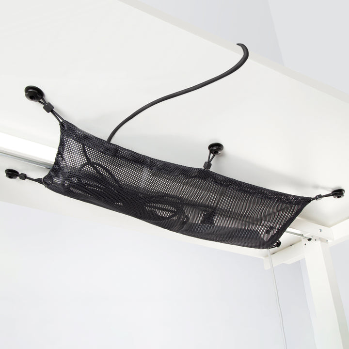 Kabelnät för skrivbord 69x34 cm Svart
