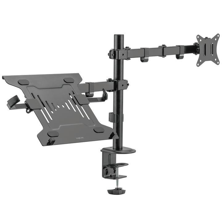 Monitorfäste 17-32" med hållare för laptop/surfplatta 10-15,6"