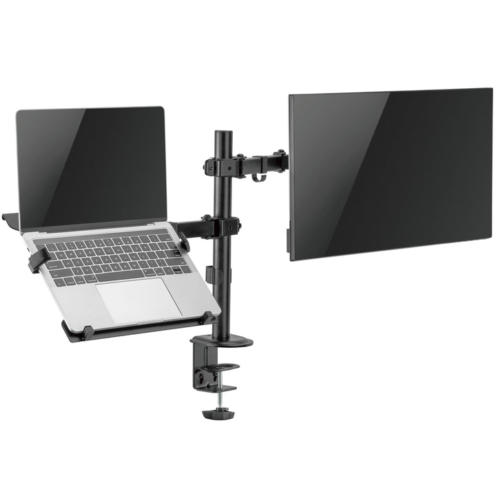 Monitorfäste 17-32" med hållare för laptop/surfplatta 10-15,6"