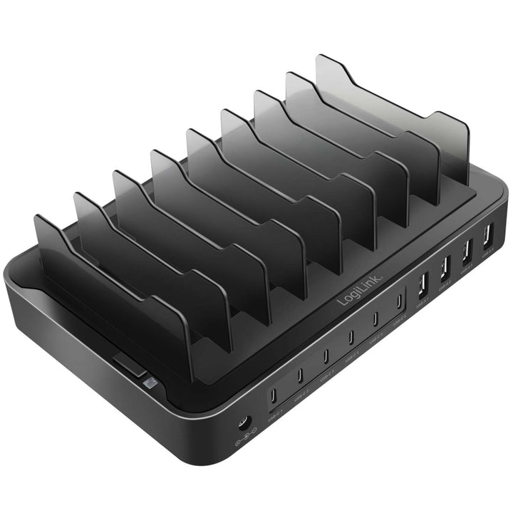 Laddningsstation 10 portar 6st USB-C + 4st USB-A PD/QC3.0 120W