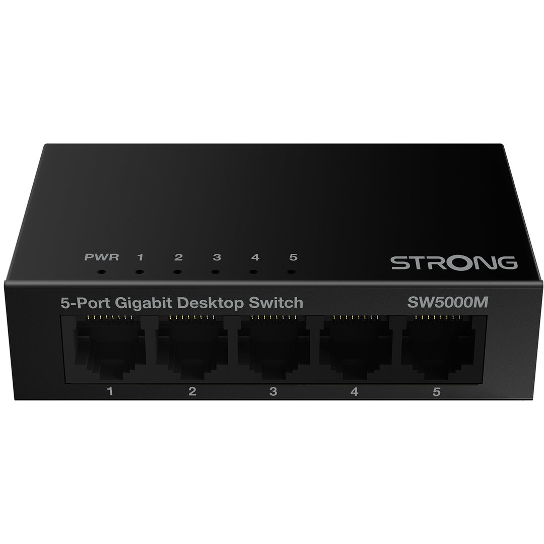 5-port Gigabitswitch Metall Svart