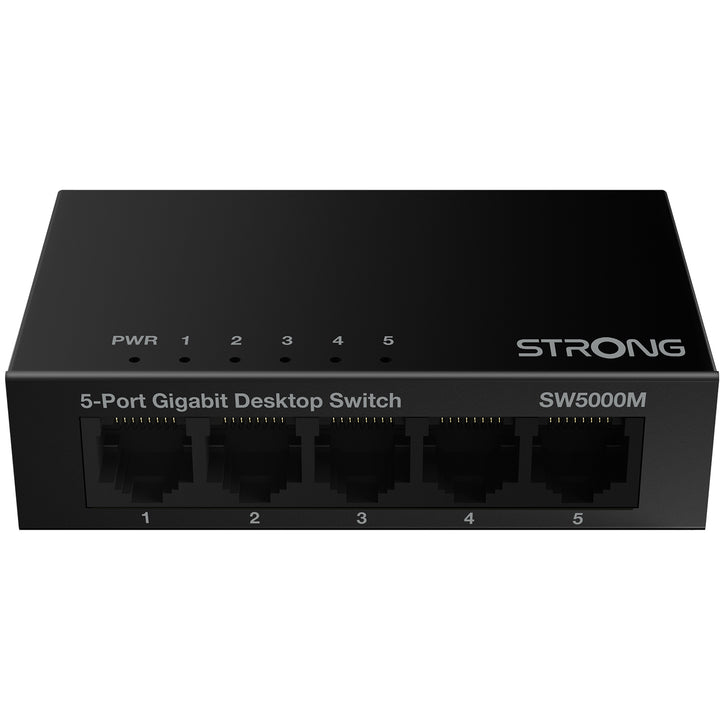 5-port Gigabitswitch Metall Svart