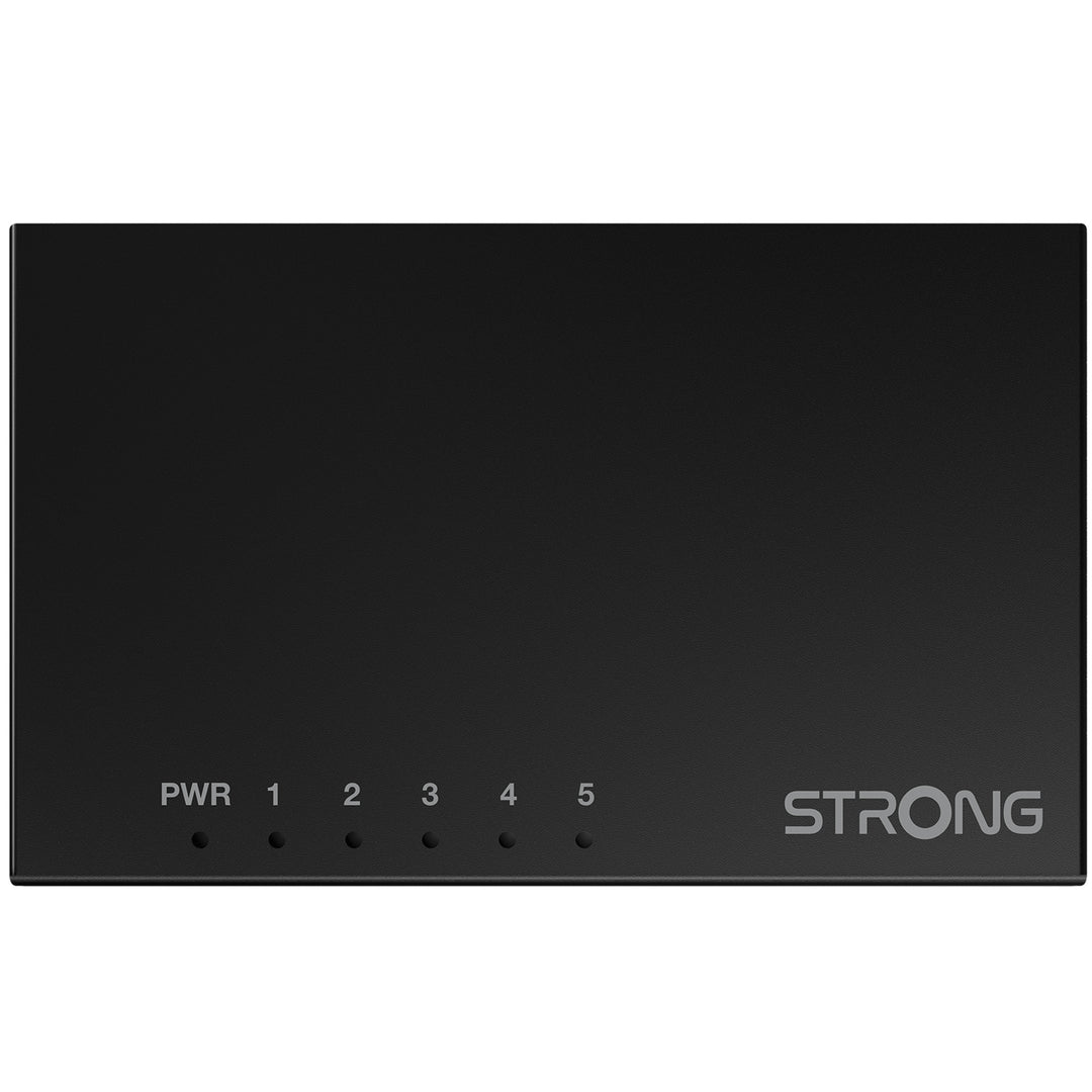 5-port Gigabitswitch Metall Svart