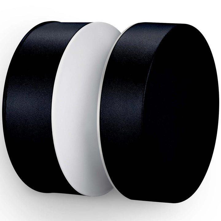 Laven LED-vägglampa Rostfritt stål Svart IP44 Varmit 6W 600lm