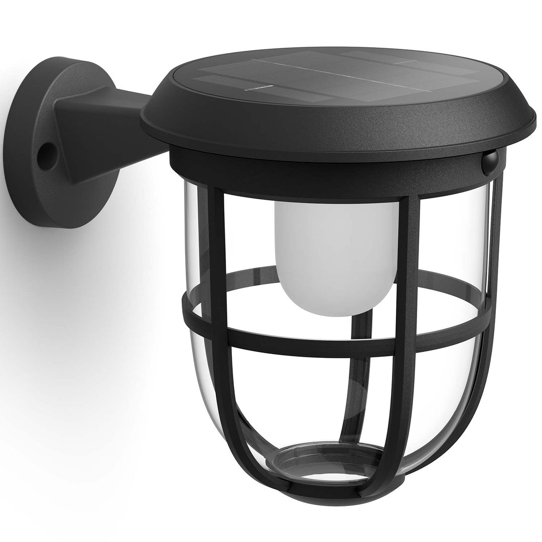 Radii Vägglampa Solcell Ultra Efficient LED 250lm Svart