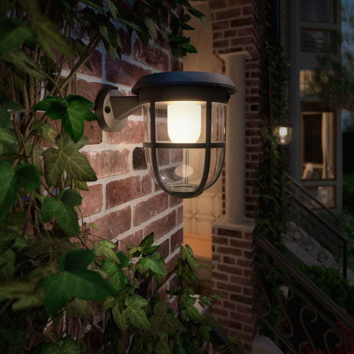 Radii Vägglampa Solcell Ultra Efficient LED 250lm Svart