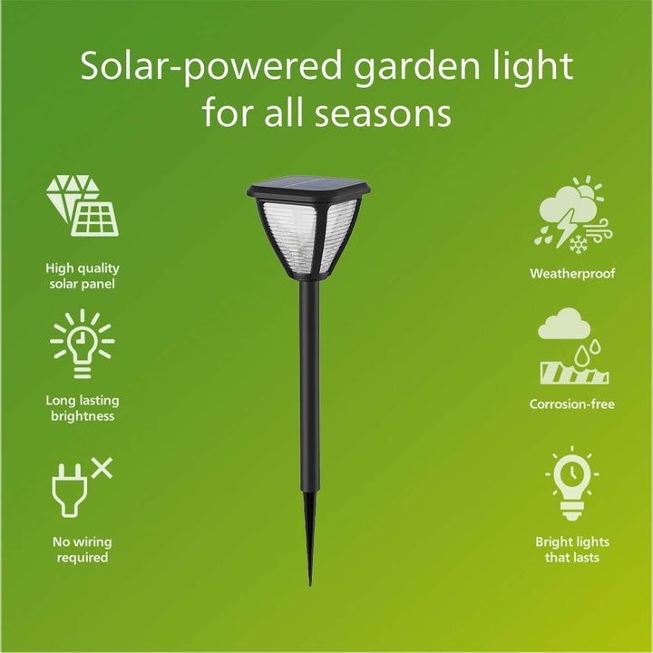 Vapora Trädgårdslampa Solcell LED 200lm Svart