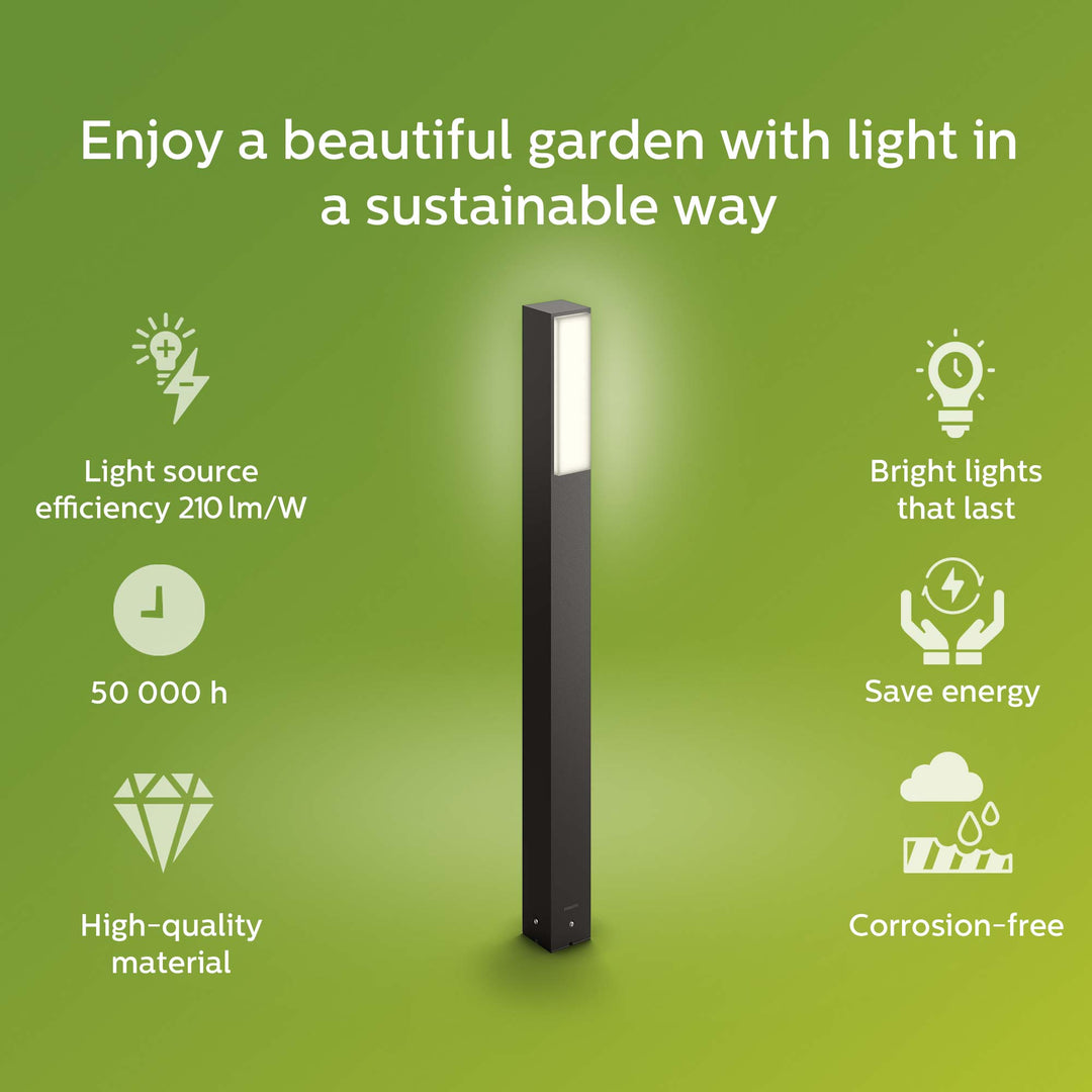 Stratosphere Pollare Ultra Efficient LED 3,8W 800lm Antracit