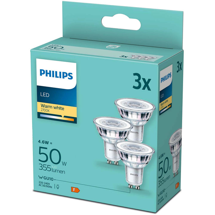 3-pack LED GU10 4,6W (50W) 355lm