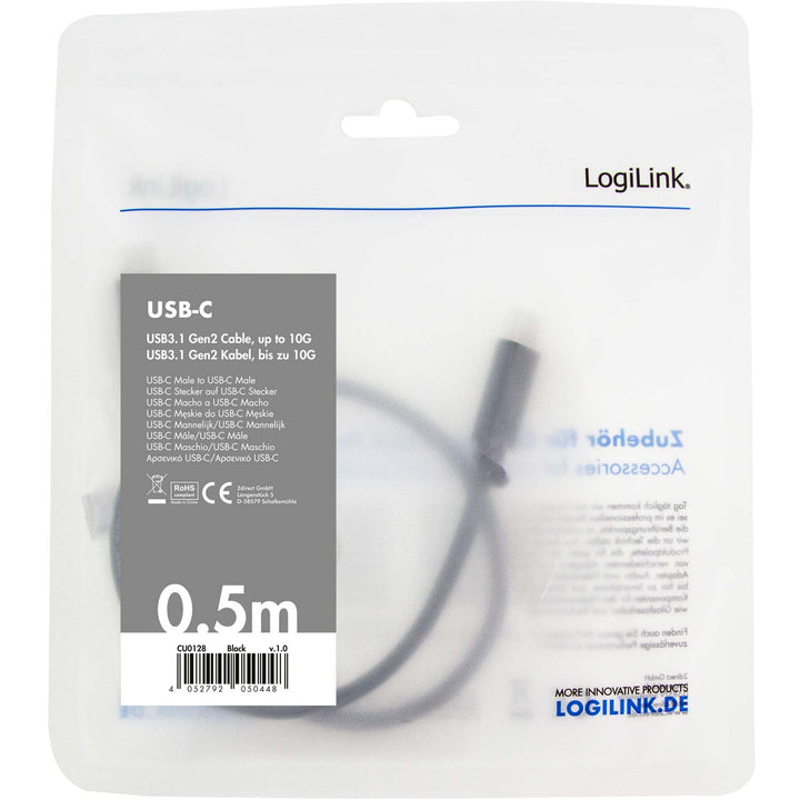 USB-C - USB-C-kabel USB 3.2 Gen2 4K/60Hz 100W 0,5m