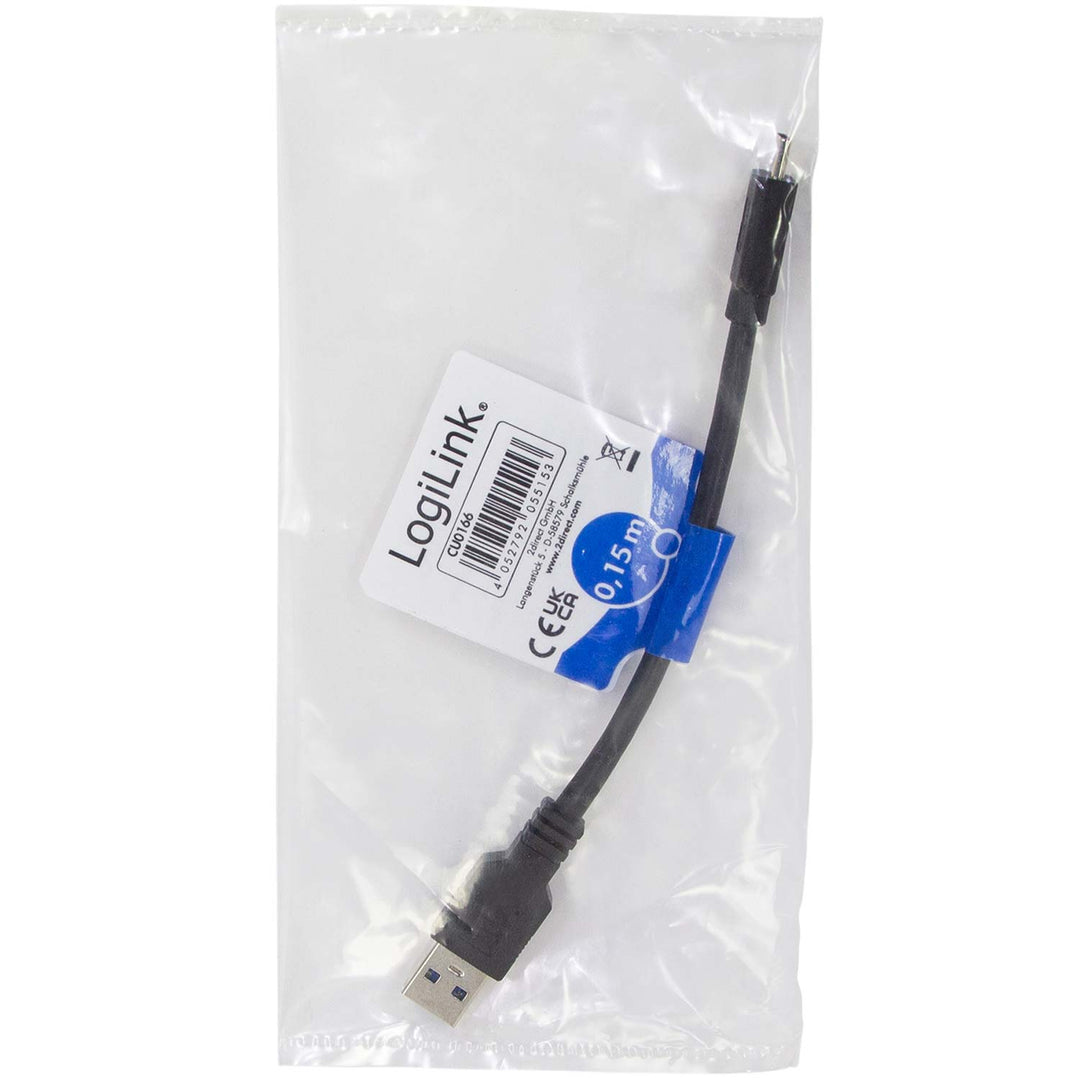 USB-A - USB-C-kabel USB 3.2 Gen1 15W 0,15m